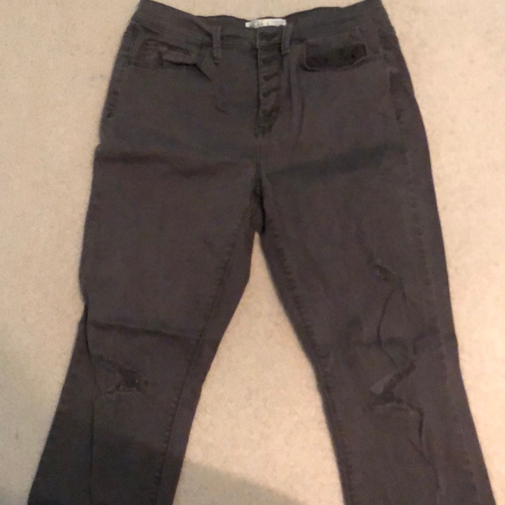 Cargo Green Skinny Jeans